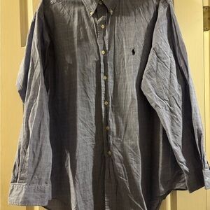 Ralph Lauren Blue Casual Button-Down Shirt